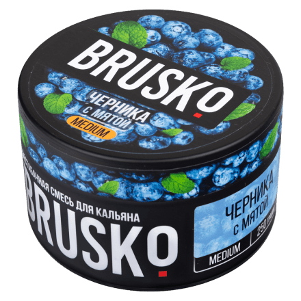 Смесь Brusko Medium - Черника с Мятой (250 грамм) купить в Тюмени