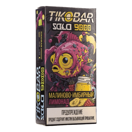 TIKOBAR Solo - Малиново-Имбирный Лимонад (Raspberry Ginger Lemonade, 9000 затяжек) купить в Тюмени