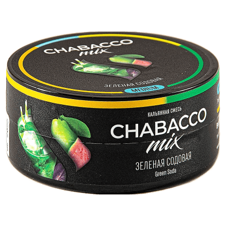 Смесь Chabacco MIX MEDIUM - Green Soda (Зелёная Содовая, 25 грамм) купить в Тюмени