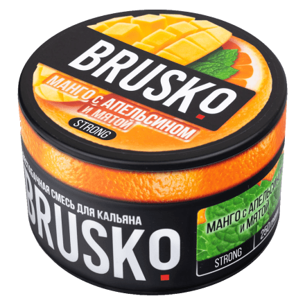 Смесь Brusko Strong - Манго с Апельсином и Мятой (250 грамм) купить в Тюмени