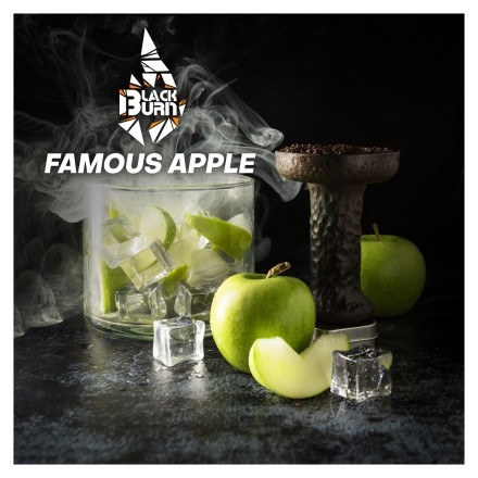Табак BlackBurn - Famous apple (Зеленое Яблоко со Льдом, 25 грамм) купить в Тюмени