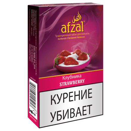 Табак Afzal - Strawberry (Клубника, 40 грамм) купить в Тюмени