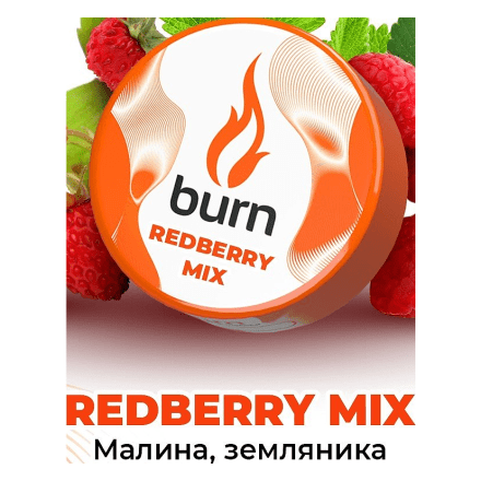 Табак Burn - Redberry Mix (Малина и Земляника, 200 грамм) купить в Тюмени