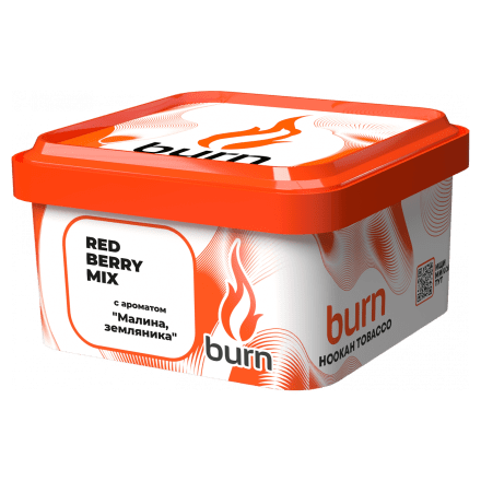 Табак Burn - Redberry Mix (Малина и Земляника, 200 грамм) купить в Тюмени