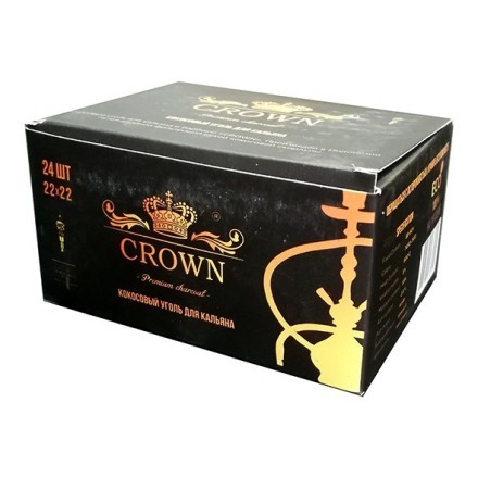 Уголь Crown (22 мм, 24 кубика) купить в Тюмени