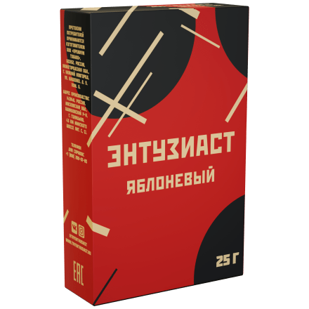 Табак Энтузиаст - Яблоневый (25 грамм) купить в Тюмени
