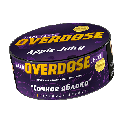 Табак Overdose - Apple Juicy (Сочное Яблоко, 25 грамм) купить в Тюмени