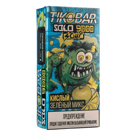 TIKOBAR Solo - Кислый Зелёный Микс (Sour Green Soda, 9000 затяжек) купить в Тюмени