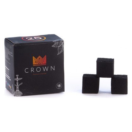 Уголь Crown (25 мм, 18 кубиков) купить в Тюмени