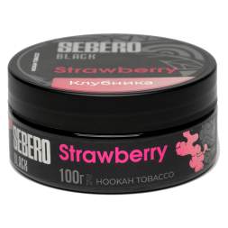Табак Sebero Black - Strawberry (Клубника, 100 грамм)