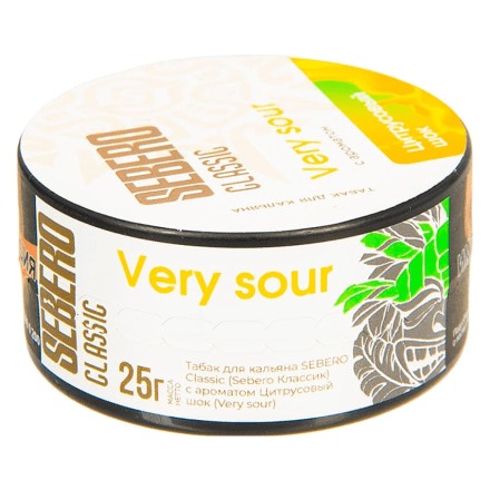 Табак Sebero - Very Sour (Цитрусовый Шок, 25 грамм) купить в Тюмени