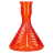 Колба Vessel Glass - Ёлка Кристалл (Красная) купить в Тюмени
