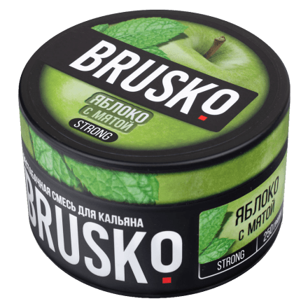 Смесь Brusko Strong - Яблоко с Мятой (250 грамм) купить в Тюмени