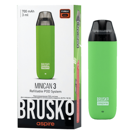 Электронная сигарета Brusko - Minican 3 (700 mAh, Светло-Зелёный) купить в Тюмени