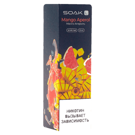 Жидкость SOAK L - Mango Aperol (Манго Апероль, 10 мл, 2 мг) купить в Тюмени