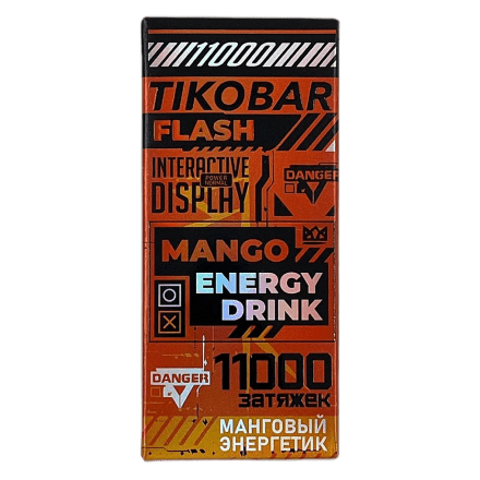 TIKOBAR FLASH - Манговый Энергетик (Mango Energy Drink, 11000 затяжек) купить в Тюмени