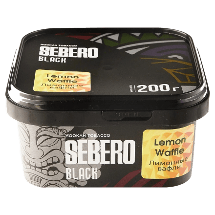 Табак Sebero Black - Lemon Waffle (Лимонные Вафли, 200 грамм) купить в Тюмени