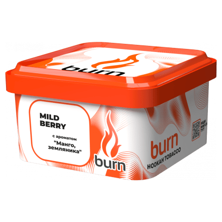 Табак Burn - Mild Berry (Манго - Земляника, 200 грамм) купить в Тюмени