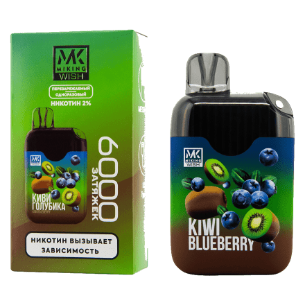 MIKING - Киви Голубика (Kiwi Blueberry, 6000 затяжек) купить в Тюмени