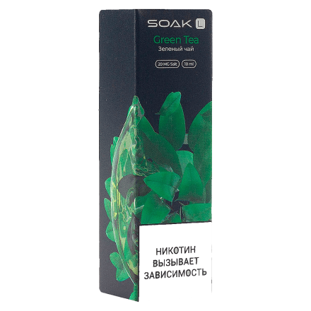 Жидкость SOAK L - Green Tea (Зелёный Чай, 10 мл, 2 мг) купить в Тюмени