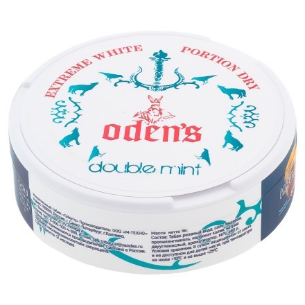Табак жевательный ODENS - Double Mint Extreme White Dry (16 грамм) купить в Тюмени