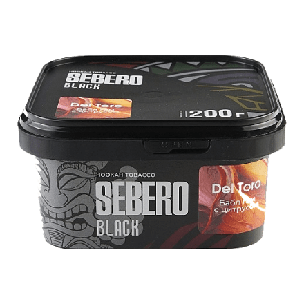 Табак Sebero Black - Del Toro (Бабл гам с Цитрусом, 200 грамм) купить в Тюмени