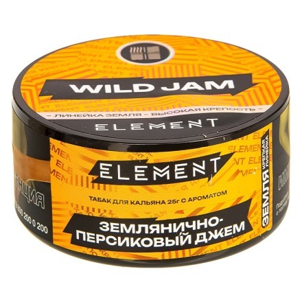 Табак Element Земля - Wild Jam NEW (Землянично-Персиковый Джем, 25 грамм) купить в Тюмени