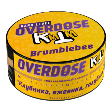 Табак Overdose - Brumblebee (Клубника, Ежевика, Голубика, 25 грамм) купить в Тюмени