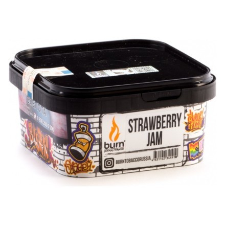 Табак Burn - Strawberry Jam (Клубничное Варенье, 200 грамм) купить в Тюмени