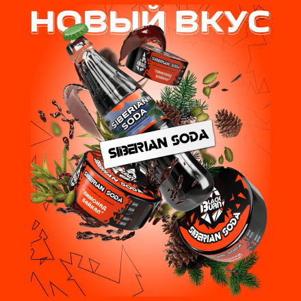 Табак BlackBurn - Siberian Soda (Лимонад Байкал, 200 грамм) купить в Тюмени
