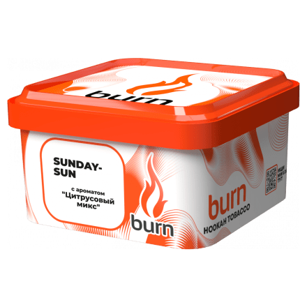 Табак Burn - Sundaysun (Цитрусовый Микс, 200 грамм) купить в Тюмени