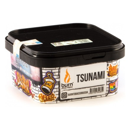 Табак Burn - Tsunami (Тропические Фрукты со Льдом, 200 грамм) купить в Тюмени