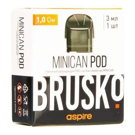 Сменный картридж Brusko - Minican (1.0 Ом, 1 шт.) купить в Тюмени