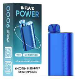 INFLAVE POWER - Клюква Мята (9000 затяжек)
