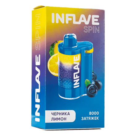INFLAVE SPIN - Черника Лимон (8000 затяжек) купить в Тюмени