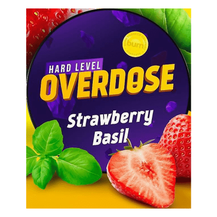 Табак Overdose - Strawberry Basil (Клубника-Базилик, 200 грамм) купить в Тюмени