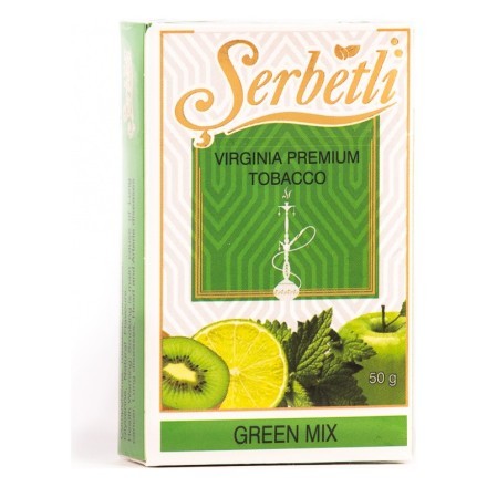 Табак Serbetli - Green Mix (Зеленый Микс, 50 грамм, Акциз) купить в Тюмени