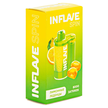 INFLAVE SPIN - Лимонные Леденцы (8000 затяжек) купить в Тюмени
