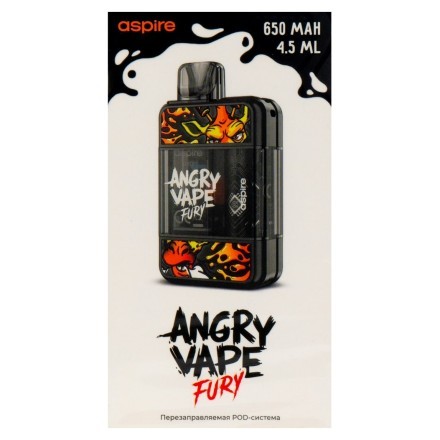 Электронная сигарета Brusko - Angry Vape Fury (650 mAh, Черный) купить в Тюмени