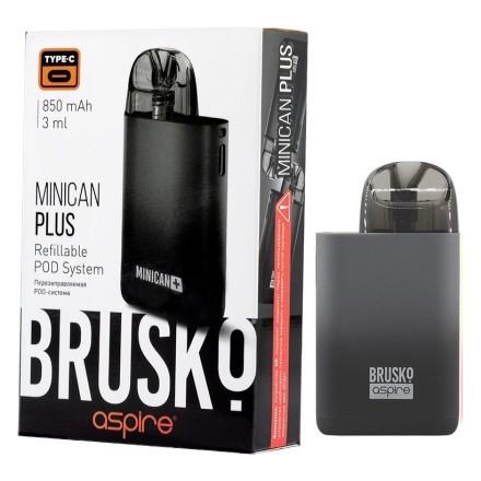 Электронная сигарета Brusko - Minican Plus (850 mAh, Черно-Серый Градиент) купить в Тюмени