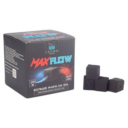 Уголь Crown MaxFlow (26 мм, 64 кубика) купить в Тюмени