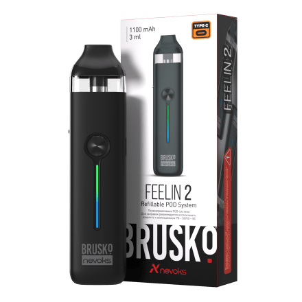 Электронная сигарета Brusko - Feelin 2 (Полуночный Чёрный) купить в Тюмени