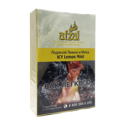 Табак Afzal - Icy Lemon Mint (Ледяной Лимон и Мята, 40 грамм) купить в Тюмени