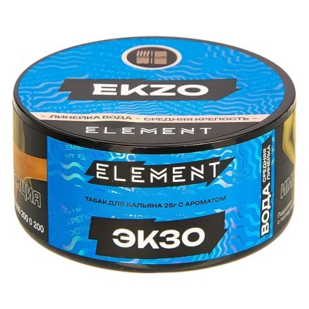 Табак Element Вода - Ekzo NEW (Экзо, 25 грамм) купить в Тюмени