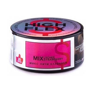 Табак High Flex - Mix Lychee Strawberry (Микс Личи Клубника, 20 грамм) купить в Тюмени