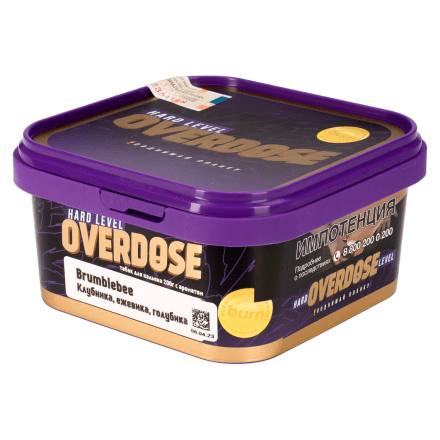 Табак Overdose - Brumblebee (Клубника, Ежевика, Голубика, 200 грамм) купить в Тюмени