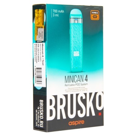 Электронная сигарета Brusko - Minican 4 (Бирюзовый) купить в Тюмени