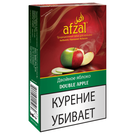 Табак Afzal - Double Apple (Двойное Яблоко, 40 грамм) купить в Тюмени