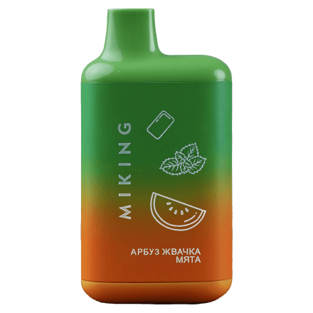 MIKING - Арбуз Мятная Жвачка (Watermelon Gum Mint, 4000 затяжек) купить в Тюмени