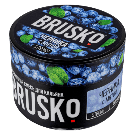 Смесь Brusko Strong - Черника с Мятой (50 грамм) купить в Тюмени